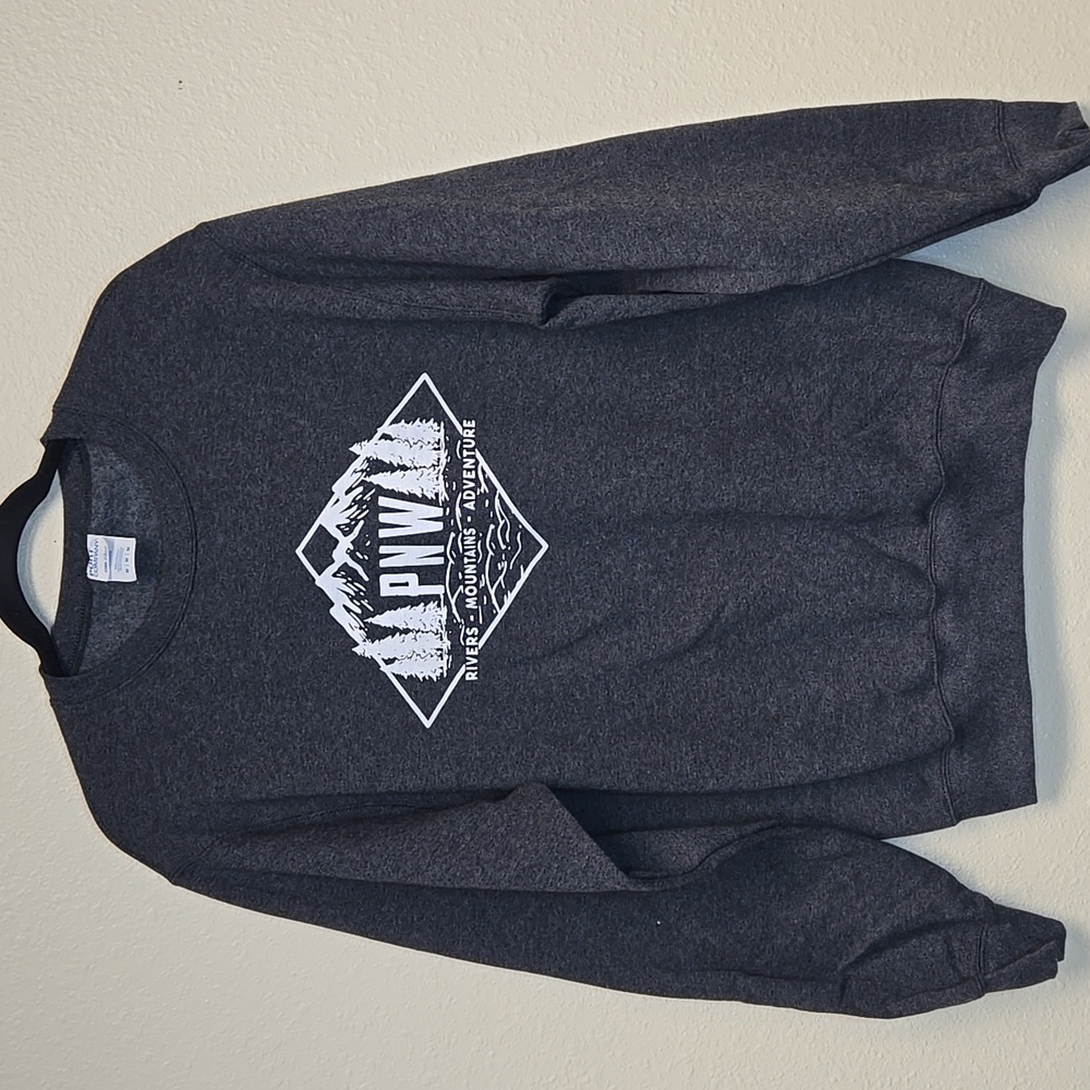 PNW Pacific Northwest Rivers Mountains Adventure Unisex Crewneck Sweatshirt
